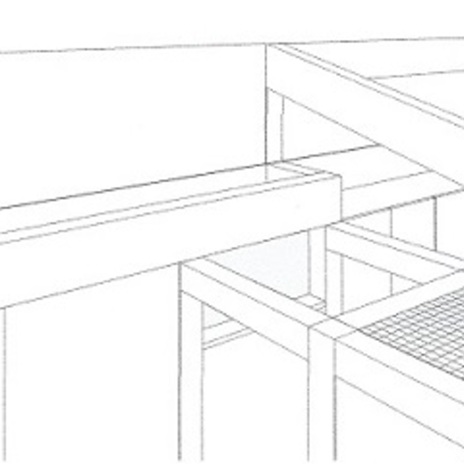 スケッチ：空間構成を見下げる