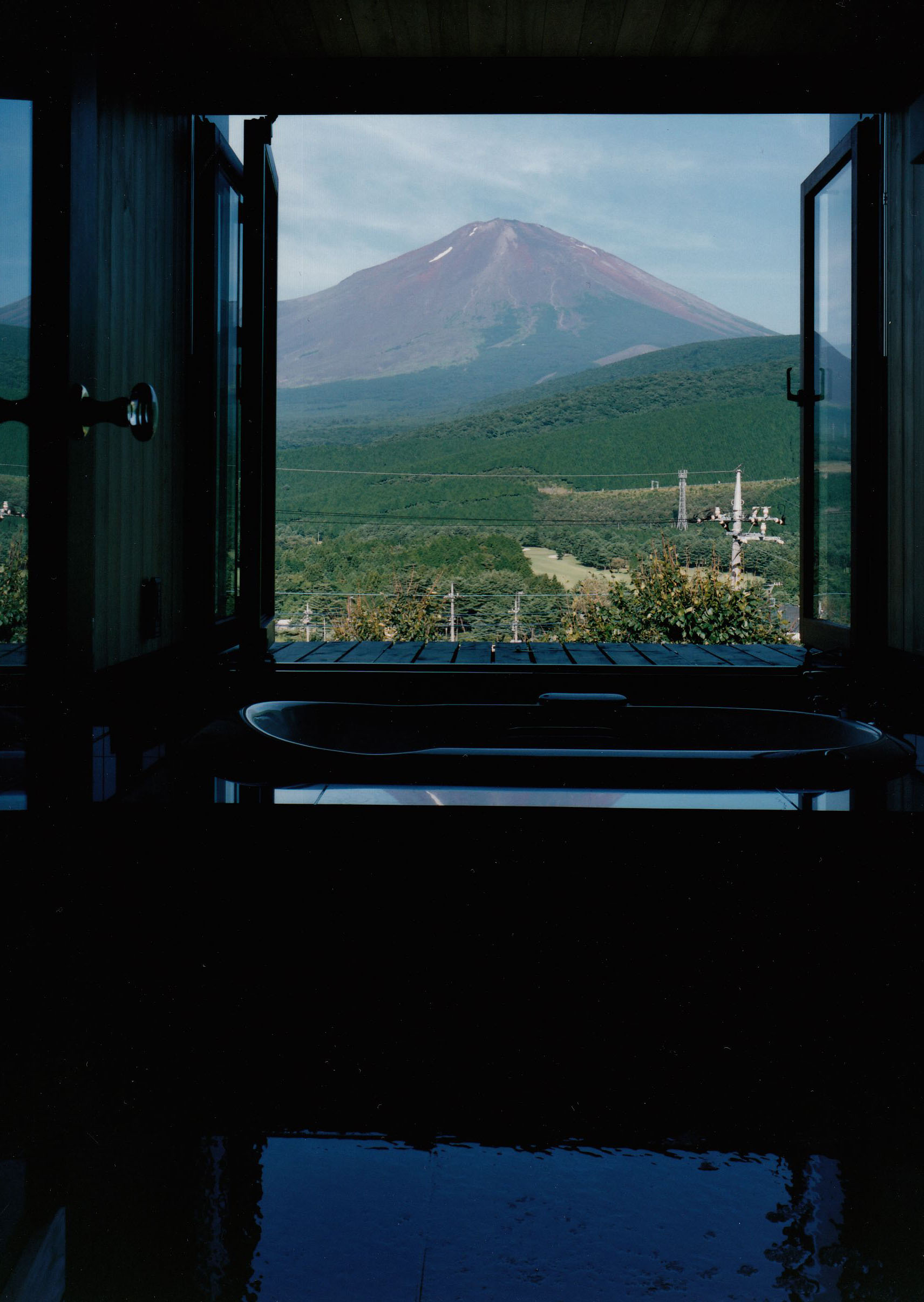 明峰富士をお風呂から